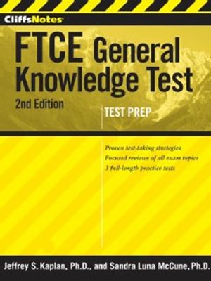 cover image of CliffsNotes FTCE General Knowledge Test with CD-ROM